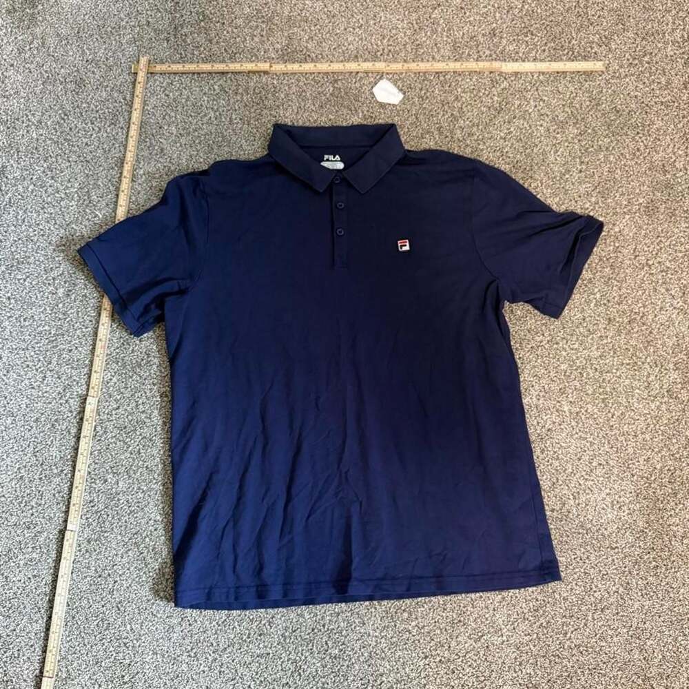 Fila Navy Blue Classic Logo Polo Shirt